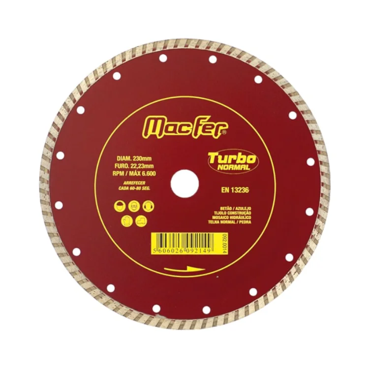 Disco Diamantado Universal TURBO Macfer 92.16