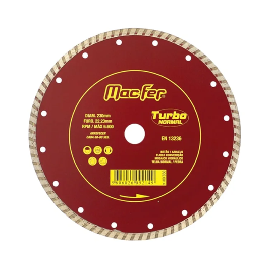 Disco Diamantado Universal TURBO Macfer 92.16
