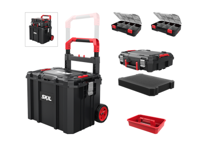 Sistema de Armazenamento Modular com Trolley SKIL