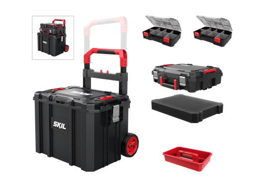 Sistema de Armazenamento Modular com Trolley SKIL