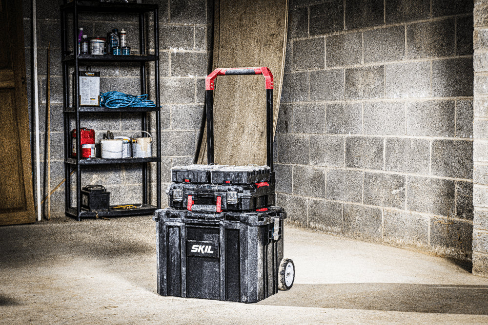 Sistema de Armazenamento Modular com Trolley SKIL