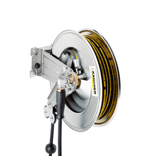 Automatic Stainless Steel Hose Reel (20 m, Includes Swivel Bracket) KARCHER
