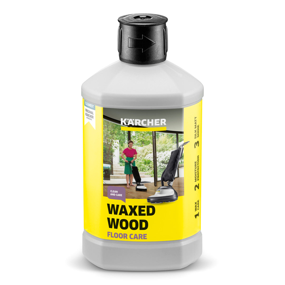 Cuidado de Piso para Parquet Encerado, Parquet com Acabamento a Óleo ou Cera - RM 530 1L KARCHER